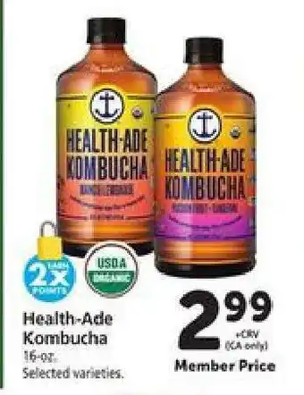 Safeway Health-Ade Kombucha offer