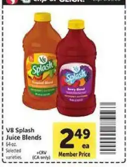 Safeway V8 Splash Juice Blends offer