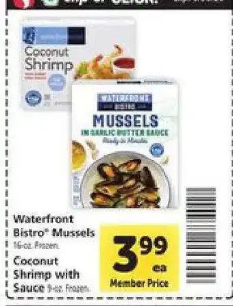 Safeway Waterfront Bistro Mussels offer