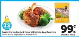 Safeway Foster Farms Fresh & Natural Chicken Leg Quarters offer
