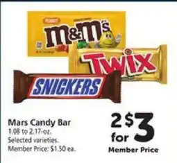 Safeway Mars Candy Bar offer