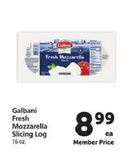 Safeway Galbani Fresh Mozzarella Slicing Log offer