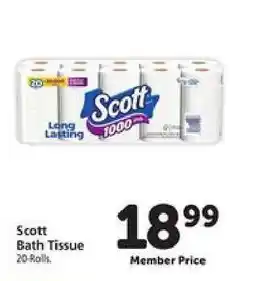 Safeway Scott Bath Tissue offer