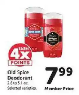 Safeway Old Spice Deodorant offer