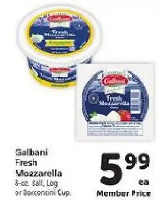 Safeway Galbani Fresh Mozzarella offer