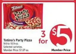 Safeway Totino's Party Pizza offer