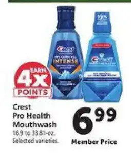 Safeway Crest Pro-Health Mouthwash offer
