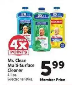 Safeway Mr. Clean Multi-Surface Cleaner offer
