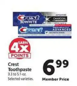 Safeway Crest Toothpaste offer