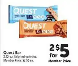 Safeway Quest Bar offer