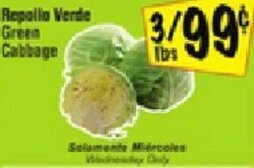 Fiesta Mart Repollo Verde Green Cabbage offer