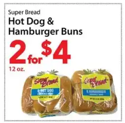 Three Guys from Brooklyn Super Bread Hot Dog & Hamburger Buns offer
