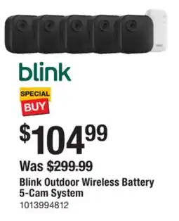 The Home Depot Blink Outdoor Wireless Battery 5-Cam System offer