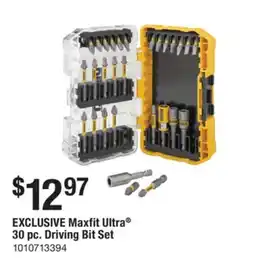 The Home Depot DEWALT EXCLUSIVE Maxfit Ultra 30 pc. Driving Bit Set offer