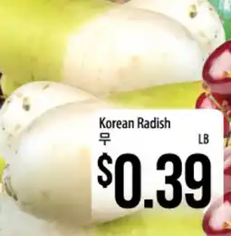 Hmart Korean Radish offer