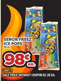 Torres Supermercado SEÑOR FREEZ ICE POPS offer