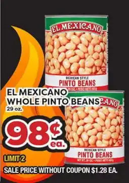 Torres Supermercado EL MEXICANO WHOLE PINTO BEANS offer