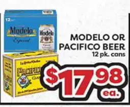 Torres Supermercado MODELO OR PACIFICO BEER offer