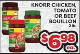Torres Supermercado KNORR CHICKEN, TOMATO OR BEEF BOUILLON offer