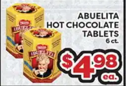 Torres Supermercado ABUELITA HOT CHOCOLATE TABLETS offer
