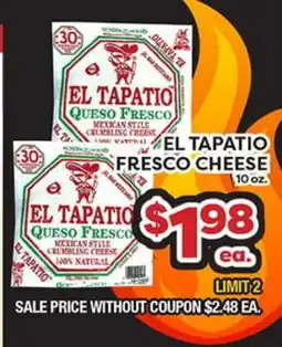 Torres Supermercado EL TAPATIO FRESCO CHEESE offer