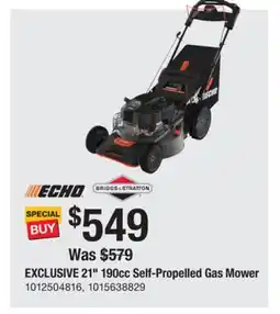 The Home Depot ECHO EXCLUSIVE 21 190cc Self-Propelled Gas Mower offer