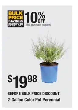 The Home Depot 2-Gallon Color Pot Perennial offer