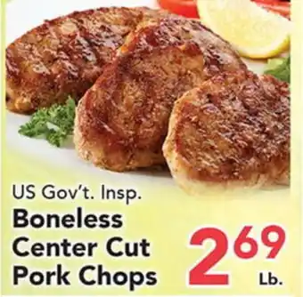 Eurofresh Market US Gov't. Insp. Boneless Center Cut Pork Chops offer