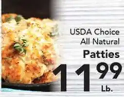 Eurofresh Market USDA Choice All Natural Patties offer