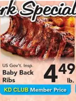 Eurofresh Market US Gov't. Insp. Baby Back Ribs offer