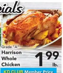 Eurofresh Market Grade A Harrison Whole Chicken offer