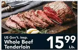Eurofresh Market US Gov't Insp. Whole Beef Tenderloin offer