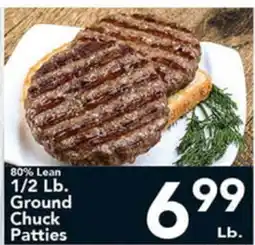 Eurofresh Market 80% Lean 1/2 Lb. Ground Chuck Patties offer