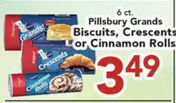 Eurofresh Market Pillsbury Grands Biscuits, Crescents or Cinnamon Rolls offer