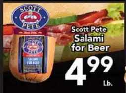 Eurofresh Market Scott Pete Salami for Beer offer