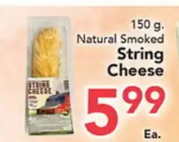 Eurofresh Market Natural Smoked String Cheese offer