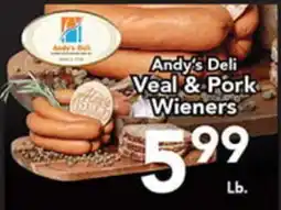 Eurofresh Market Andy's Deli Veal & Pork Wieners offer