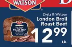 Eurofresh Market Dietz & Watson London Broil Roast Beef offer
