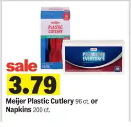 Meijer Meijer Plastic Cutlery or Napkins offer