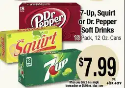 Big Saver Foods 7-Up, Squirt or Dr. Pepper Soft Drinks offer