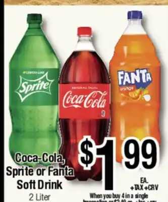 Big Saver Foods Coca-Cola, Sprite or Fanta Soft Drink offer