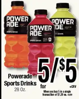 Big Saver Foods Powerade Sports Drinks offer