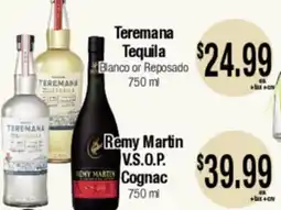 Big Saver Foods Teremana Tequila Blanco or Reposado 750 ml, Remy Martin V.S.O.P. Cognac offer
