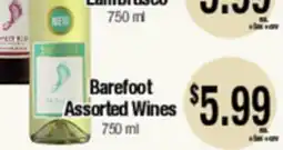 Big Saver Foods Barefoot Assorted Wines offer