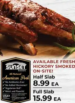 Sunset Foods SUNSET FOODS All-Natural American Pork offer