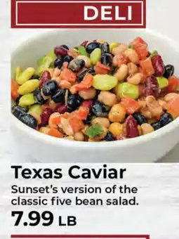 Sunset Foods Texas Caviar offer
