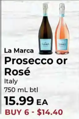Sunset Foods La Marca Prosecco or Rosé offer