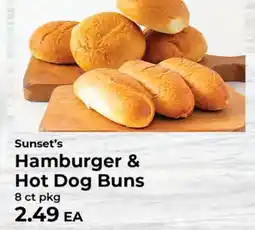 Sunset Foods Sunset's Hamburger & Hot Dog Buns offer