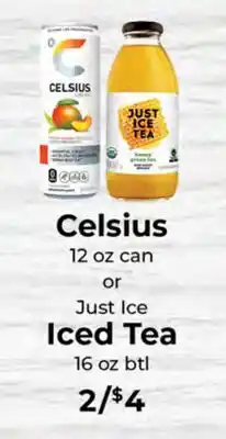 Sunset Foods Celsius Iced Tea offer