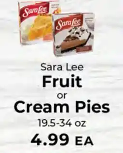 Sunset Foods Sara Lee Fruit or Cream Pies offer